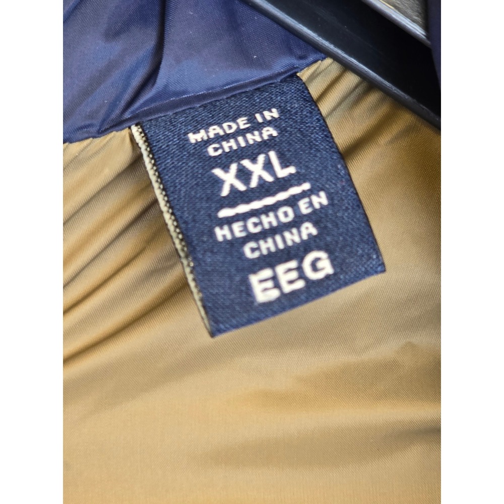 Dockers Puffer Vest Mens XXL Navy Blue Quilted Water Resistant - NEW - Picture 3 of 10